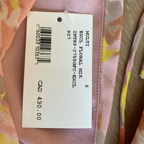 Ronny Kobo Alyson Floral Chiffon Dress Size Small - Picture 9 of 9